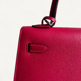 Bolsa Hermès Kelly 25 Epsom Verso Framboise/Prun com Ferragens Gold