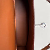 Bolsa Hermès Mini Kelly Epsom Gold com Ferragens Palladium