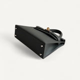 Bolsa Hermès Mini Kelly Vert Mangrove com Ferragens Electrum