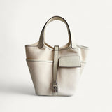 Bolsa Hermès Picotin Cargo Nata com Ferragens Palladium