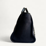 Bolsa Chanel Deauville Tote Azul Marinho