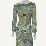 Vestido Emilio Pucci Green Square Kneck