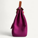 Bolsa Hermès Herbag 31 Rose Pourpre com Ferragens Palladium