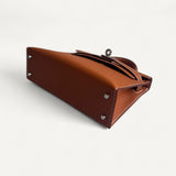 Bolsa Hermès Mini Kelly Epsom Gold com Ferragens Palladium