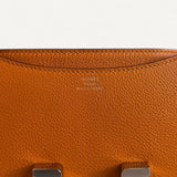 Bolsa Hermès Constance 18 Evercolor Verso Abricot/Terre Battue