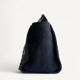 Bolsa Chanel Deauville Tote Azul Marinho