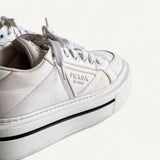 Tenis Prada Branco com Plataforma