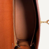 Bolsa Hermès Kelly 25 Retourne Barenia com Ferragens Gold