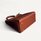 Bolsa Hermès Kelly 25 Retourne Barenia com Ferragens Gold