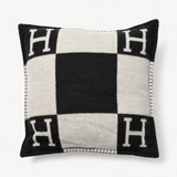 Conjunto 2 Almofadas Hermès Preto e Branco