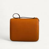 Bolsa Hermès Constance 18 Evercolor Verso Abricot/Terre Battue