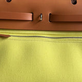 Bolsa Hermès Herbag 31 Jaune de Naples com Ferragens Palladium