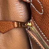 Bolsa Hermès Kelly 25 Retourne Barenia com Ferragens Gold