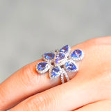 Anel Diamantes Cachos e Gotas P5 - 4,01CT