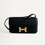 Bolsa Hermès Constance Elan Noir com Ferragens Gold