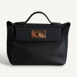 Bolsa Hermès 24/24 Vert Mangrove Grizzly Leather Gold Hardware