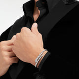 Pulseira Bvlgari Serpenti Viper Ouro Branco 18K Cravejada com Pavê de Diamantes 2.8CT