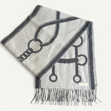 Cachecol Hermès Casaque Mors em Cashmere