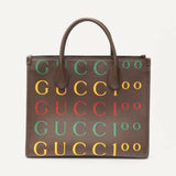 Bolsa Gucci 2way 100th Anniversary Tote Bag Marrom