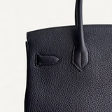 Bolsa Hermès Birkin 30 Togo Noir com Ferragens Palladium