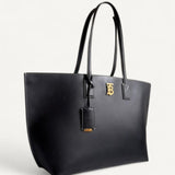 Bolsa Burberry TB Leather Tote Preta