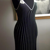 Vestido Chanel Mixed Fibers Black & White