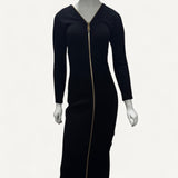 Vestido Dolce & Gabbana Full Zip Dress Black