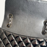 Bolsa Chanel Mirror Backpack w/ Star Coin Calfskin Prata