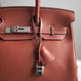 Bolsa Hermès Birkin 30 Togo Barenia com Ferragens Palladium