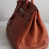 Bolsa Hermès Birkin 35 Togo Gold com Ferragens em Palladium