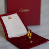 Anel Cartier LOVE em Ouro Amarelo 18k Aro 24