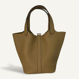 Bolsa Hermès Picotin 18 Clemence Dune com Ferragens Palladium