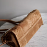 Bolsa Prada Bonnie Camurça Lambskin Marrom Canela
