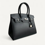 Bolsa Hermès Birkin 30 Epsom Sellier Noir com Ferragens Palladium