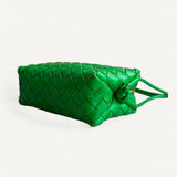 Bolsa Bottega Veneta Candy Loop Verde com Ferragens Douradas