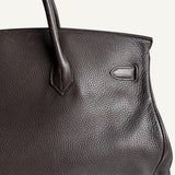 Bolsa Hermès Birkin 40 Togo Brow com  Ferragens Palladium