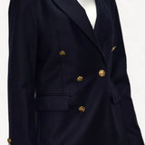 Blazer Balmain Preto com Botões Dourados