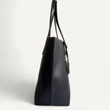 Bolsa Burberry TB Leather Tote Preta
