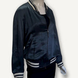 Jaqueta de Baseball Louis Vuitton de Nylon Bordada Azul