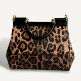 Bolsa Dolce & Gabbana Calfskin Sicily Animal Print Média