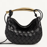 Bolsa Bottega Veneta Sardine Entrecciato Preta Pequena