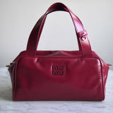 Bolsa Miu Miu Lambskin  Cherry Red Pequena
