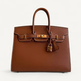 Bolsa Hermès Birkin 25 Epsom Sellier Gold com Ferragens Gold
