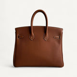 Bolsa Hermès Birkin 25 Togo Gold com Ferragens Palladium