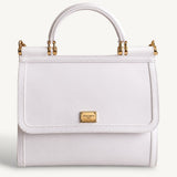 Bolsa Dolce & Gabbana Sicily Branca com Ferragens Douradas