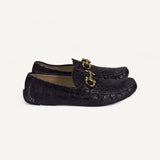 Mocassim Salvatore Ferragamo Croco Burgundy