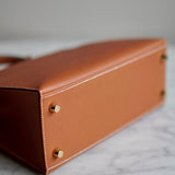 Bolsa Hermès Kelly 25 Epsom Sellier Gold com Ferragens Gold