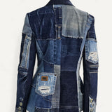 Blazer Dolce & Gabbana Denim Patchwork