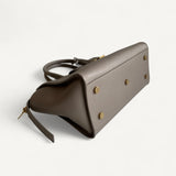 Bolsa Saint Laurent Downtown Baby Tote in Grained Leather Bege