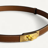 Cinto Hermès Kelly 18 Gold com Ferragens Gold